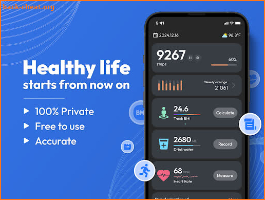 Pedometer - Walk & Run & Ride screenshot