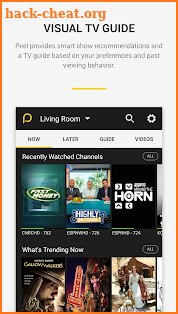 Peel Smart Remote TV Guide screenshot