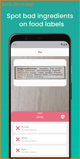 Peel The App 🍌 Scan ingredients on labels & menus screenshot