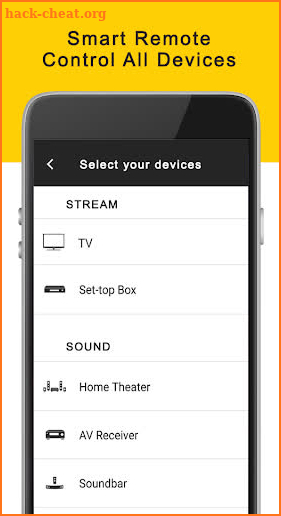 Peel Universal Remote Control Tips screenshot