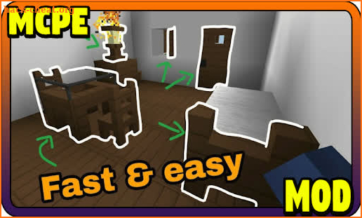 Peepss Furniture Addon MCPE - Minecraft Mod screenshot
