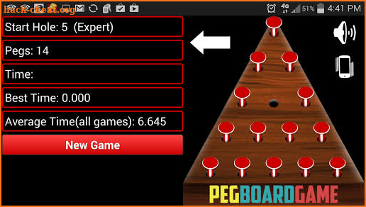 Peg Board Game screenshot