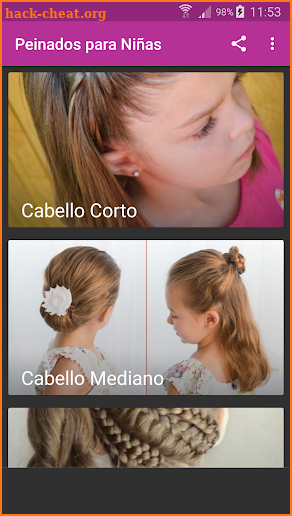 Peinados para Niñas 2019 screenshot