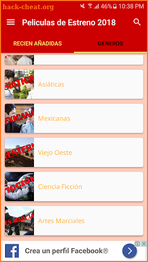 Peliculas de Estreno 2018 screenshot