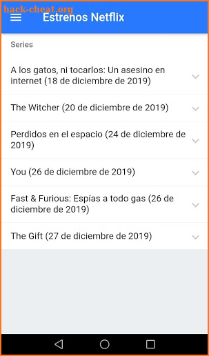 Películas y series estrenos 2020 screenshot