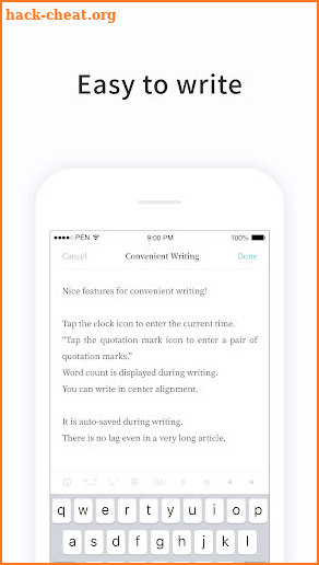 PenCake - Note, Diary, Journal, Writer screenshot