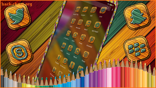 Pencil Color Launcher Theme screenshot