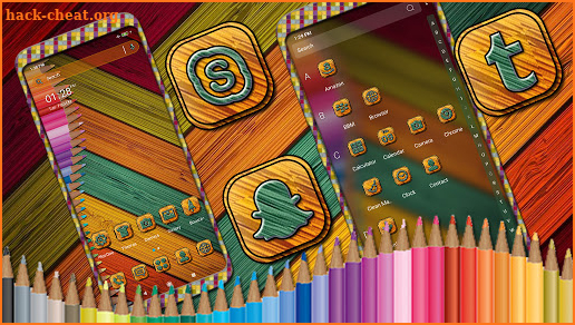 Pencil Color Launcher Theme screenshot