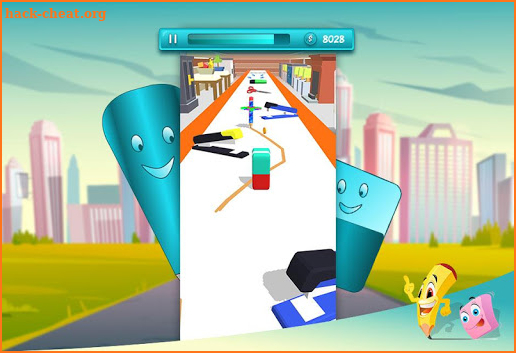 Pencil Rubber Game - Chaser and Free Runner screenshot