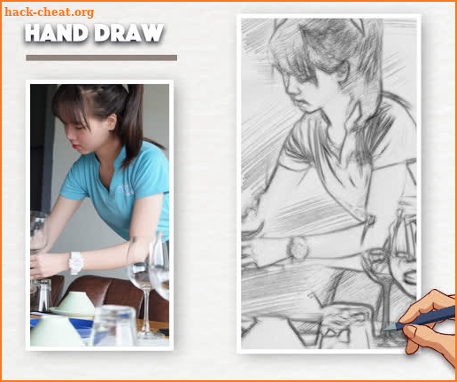 Pencil Sketch - Hand draw - Sketch photo editor screenshot