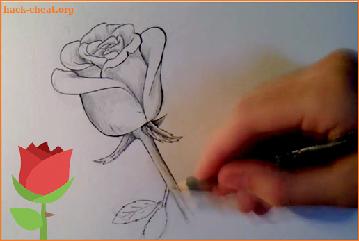 ✏️🌷How to draw a rose and flowers step by step screenshot