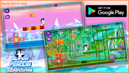 Penguin Run: Penguin in the wild jungle adventures screenshot