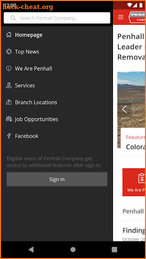 Penhall Company screenshot