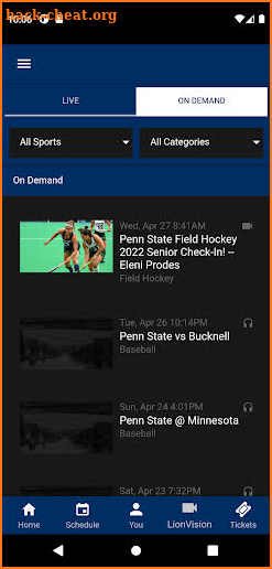 Penn State Nittany Lions screenshot
