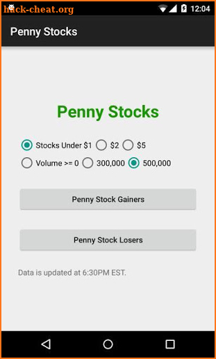 Penny Stocks screenshot