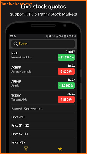 Penny Stocks: OTC & Penny Stock Screener & Tracker screenshot