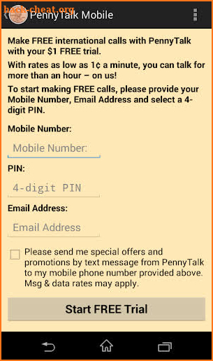 PennyTalk Mobile screenshot
