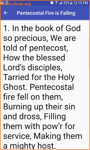 Pentecostal Hymns screenshot