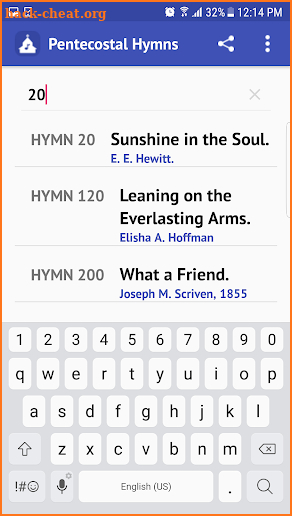 Pentecostal Hymns screenshot
