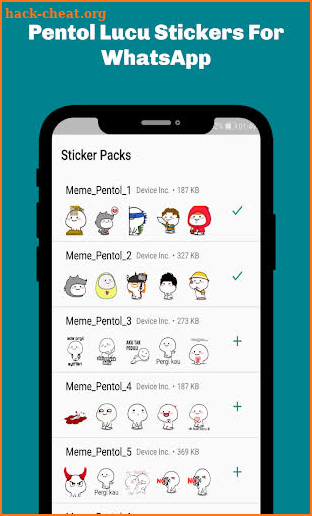 Pentol Funny Stickers for WhatsApp - WAStickerApps screenshot