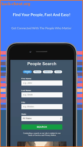 People Search screenshot