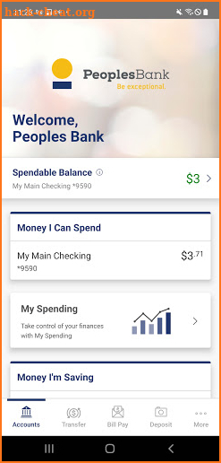 Peoples Bank NC Mobile screenshot