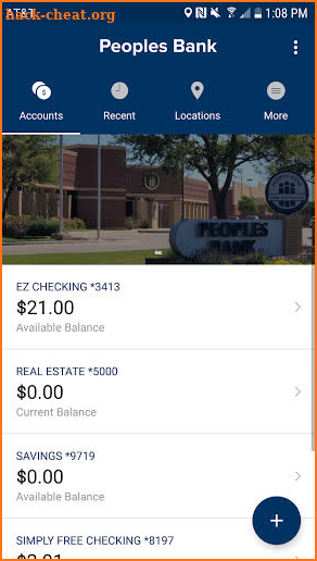 Peoples Bank TX screenshot