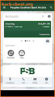 Peoples Southern Bank Mobile screenshot