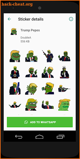 Pepe Stickers Collection - WAStickerApps screenshot