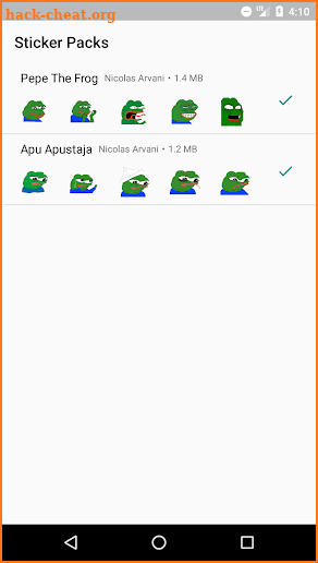 Pepe The Frog Sticker Pack for WhatsApp screenshot