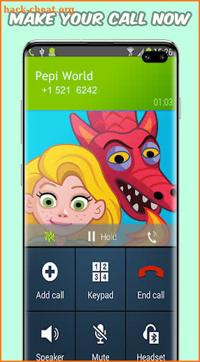 Pepi fake call screenshot