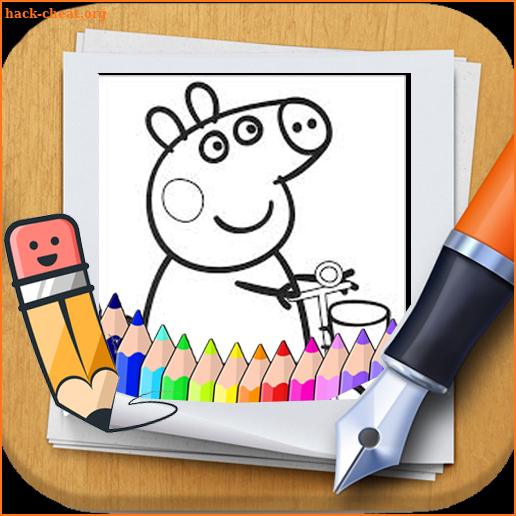 Peppa pig coloring book by fans screenshot
