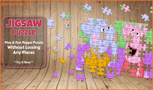 Peppa Puzzle pig game screenshot