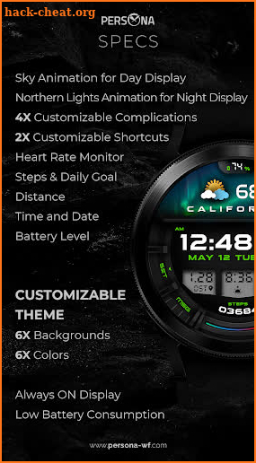 PER006 - Extreme Watch Face screenshot