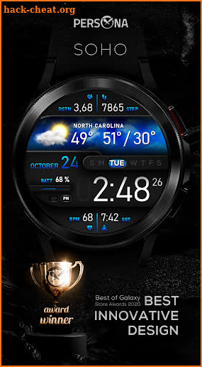 PER008 - Soho Watch Face screenshot