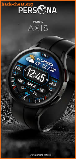 PER017 Axis Digital Watch Face screenshot