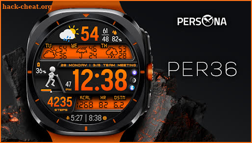 PER36 Digital Watch Face screenshot