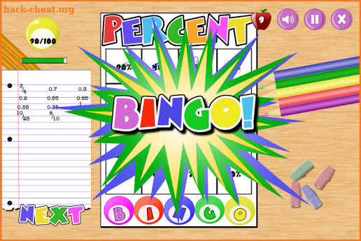 Percent Bingo for Education screenshot