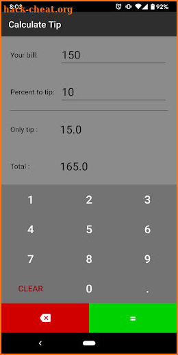 Percentage Calculator (Simple) screenshot