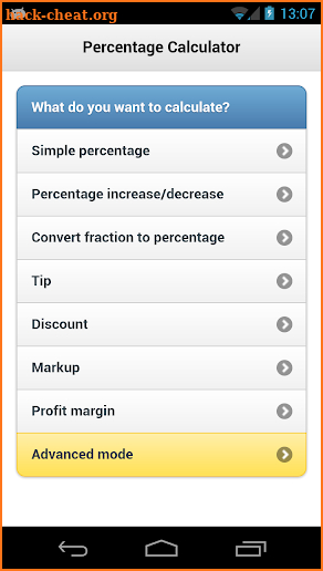 Percentage Calculator v1 PRO screenshot