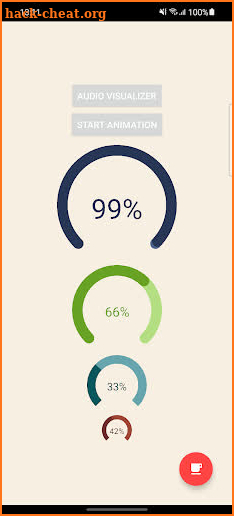 PercentageView Demo screenshot