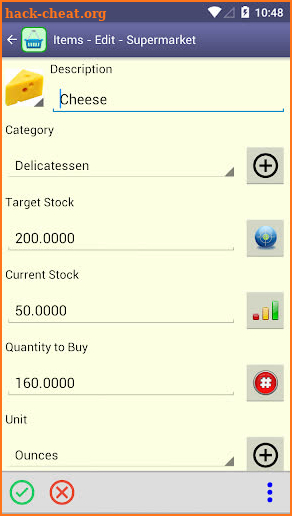 Perfect Shopping List screenshot