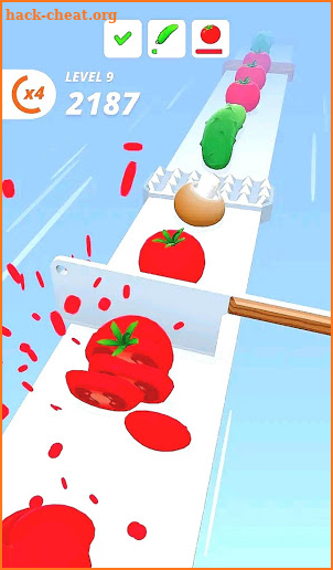 Perfect slices fruit ninja 3D screenshot