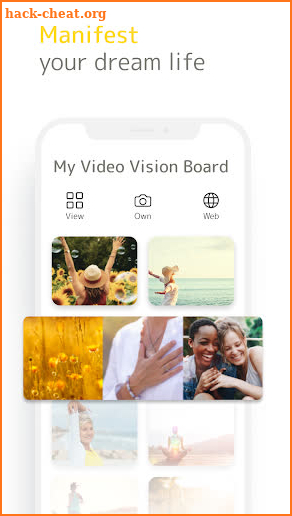 Perfectly Happy Vision Board screenshot