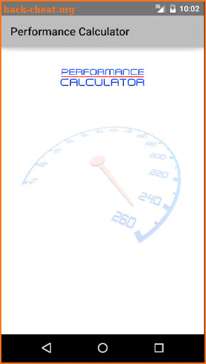 Performance Calculator screenshot