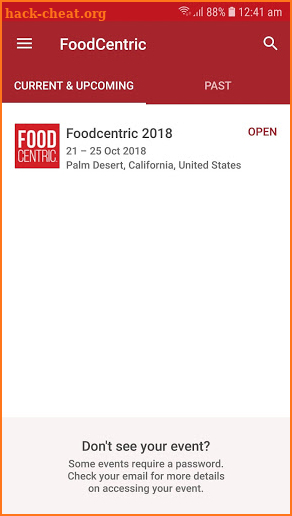 Performance Foodservice Events screenshot