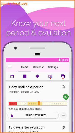 Period and Ovulation Tracker screenshot