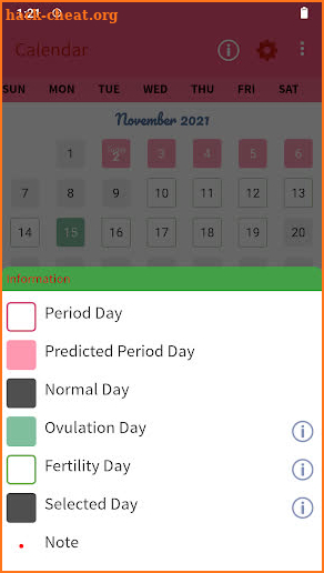 Period Reminder screenshot