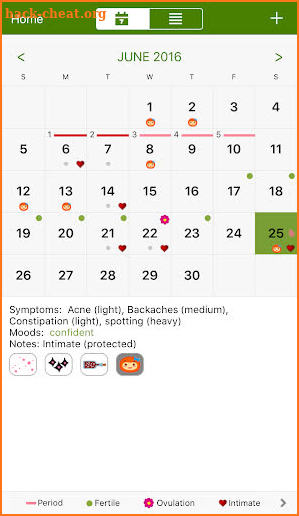 Period Tracker Deluxe screenshot