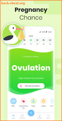 Period Tracker MIA Fem: Ovulation Calculator screenshot